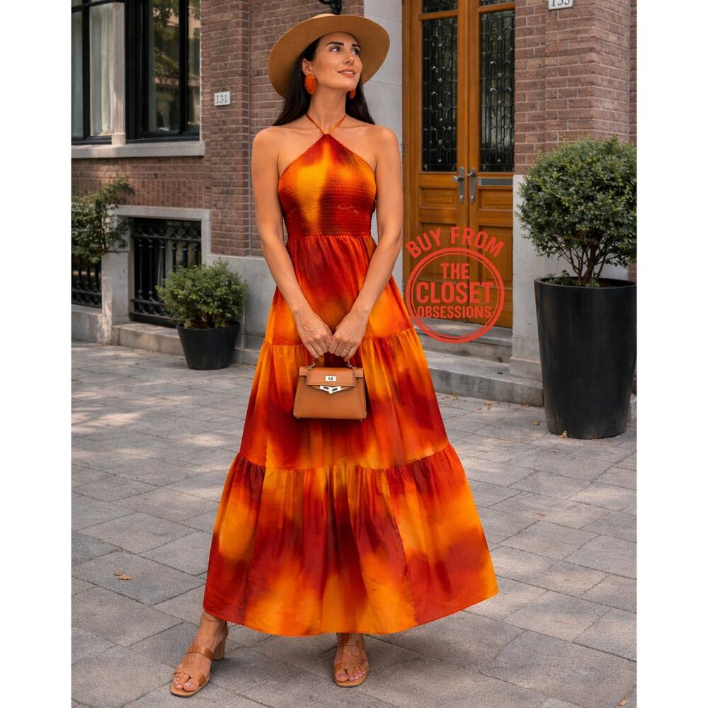 RARE!!! ZARA BLOGGER FAVE!!! Halter Maxi Dress NWT (Size M) - Picture 2 of 16